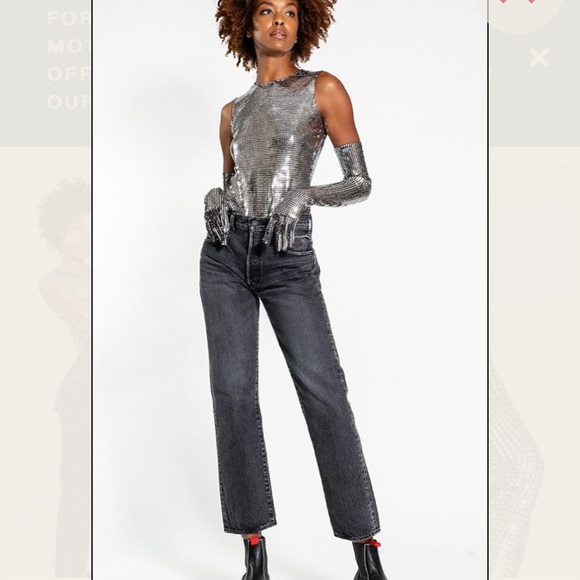 🪩MM6 Maison Martin Margiela Disco Bodysuit - Picture 2 of 7